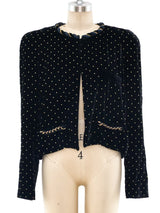Chloe Studded Velvet Jacket Jacket arcadeshops.com