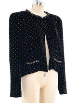 Chloe Studded Velvet Jacket Jacket arcadeshops.com