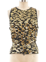 Lillie Rubin Sequin Embellished Tank Top Top arcadeshops.com