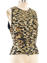 Lillie Rubin Sequin Embellished Tank Top Top arcadeshops.com