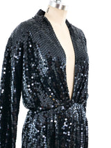 Sequin Embellished Jumpsuit Suit arcadeshops.com