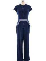 Geoffrey Beene Navy Jersey Jumpsuit Suit arcadeshops.com