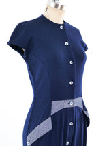 Geoffrey Beene Navy Jersey Jumpsuit Suit arcadeshops.com