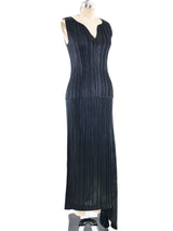 Issey Miyake Pleated Lamé Ensemble Suit arcadeshops.com