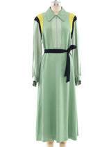 Dries Van Noten Celadon Crepe Dress Dress arcadeshops.com