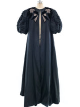 Taffeta Puff Sleeve Evening Coat Outerwear arcadeshops.com