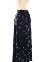Ungaro Floral Velvet Skirt Bottom arcadeshops.com