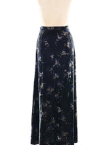 Ungaro Floral Velvet Skirt Bottom arcadeshops.com