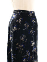 Ungaro Floral Velvet Skirt Bottom arcadeshops.com