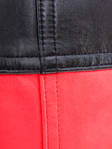 Escada Colorblock Leather Skirt Bottom arcadeshops.com