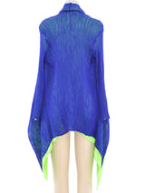 Plisse Pleated Colorblock Jacket Jacket arcadeshops.com