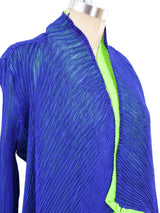 Plisse Pleated Colorblock Jacket Jacket arcadeshops.com