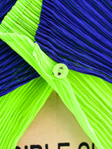 Plisse Pleated Colorblock Jacket Jacket arcadeshops.com