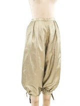 Gold Lamé Bloomers Bottom arcadeshops.com