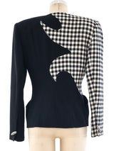 1980's Graphic Houndstooth Jacket Jacket arcadeshops.com