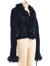 Ribbon Knit Fringe Jacket Jacket arcadeshops.com