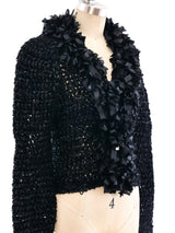 Ribbon Knit Fringe Jacket Jacket arcadeshops.com
