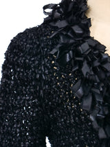Ribbon Knit Fringe Jacket Jacket arcadeshops.com