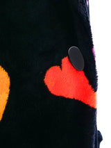 Donnybrook Heart Motif Faux Fur Coat Outerwear arcadeshops.com
