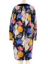 Oscar de la Renta Floral Brocade Dress Dress arcadeshops.com