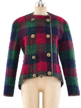 Geoffrey Beene Plaid Mohair Jacket Jacket arcadeshops.com