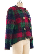 Geoffrey Beene Plaid Mohair Jacket Jacket arcadeshops.com