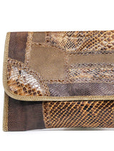 Carlos Falchi Patchwork Envelope Clutch Accessory arcadeshops.com