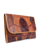 Carlos Falchi Patchwork Envelope Clutch Accessory arcadeshops.com