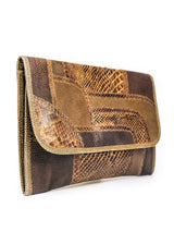 Carlos Falchi Patchwork Envelope Clutch Accessory arcadeshops.com