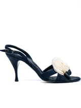 Chanel Camellia Slingback Sandal, 37.5 Accessory arcadeshops.com