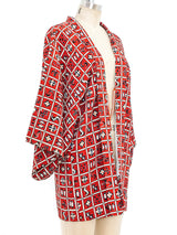 Check Pattern Haori Kimono Jacket arcadeshops.com