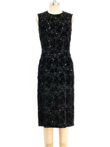 Comme des Garcons Floral Embroidered Velvet Dress Dress arcadeshops.com