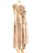 Comme des Garcons Leopard Printed Chiffon Ensemble Suit arcadeshops.com