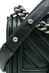 Chanel Boy Flap Bag Chevron Calfskin Accessory arcadeshops.com