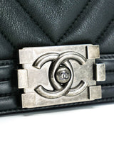 Chanel Boy Flap Bag Chevron Calfskin Accessory arcadeshops.com