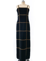 Bill Blass Embellished Maxi Dress Dress arcadeshops.com