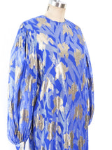 Adele Simpson Metallic Silk Dress Dress arcadeshops.com