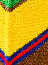 Rainbow Chevron Knit Skirt Bottom arcadeshops.com