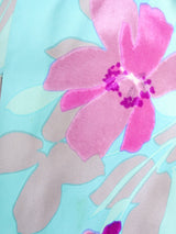 Bell Sleeve Floral Silk Dress Dress arcadeshops.com