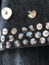 Mollie Parnis Embellished Wool Ensemble Dress arcadeshops.com