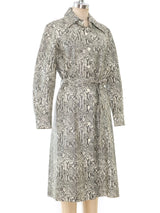 Snake Print Rain Jacket Outerwear arcadeshops.com