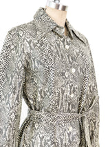 Snake Print Rain Jacket Outerwear arcadeshops.com