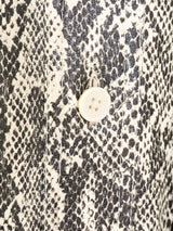 Snake Print Rain Jacket Outerwear arcadeshops.com