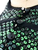 Ungaro Emerald Sequin Top Top arcadeshops.com