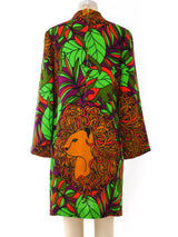 Graphic Lion Print Dress Dress arcadeshops.com