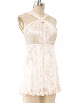 Patricia Lester Ivory Plisse Pleated Top Top arcadeshops.com