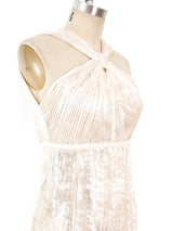 Patricia Lester Ivory Plisse Pleated Top Top arcadeshops.com