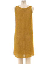 Anne Klein Gold Net Tank Dress Dress arcadeshops.com