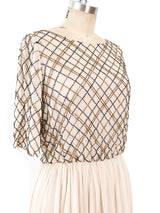 Bead Embellished Silk Dress Dress arcadeshops.com