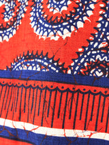 Batik Print Angel Sleeve Dress Dress arcadeshops.com